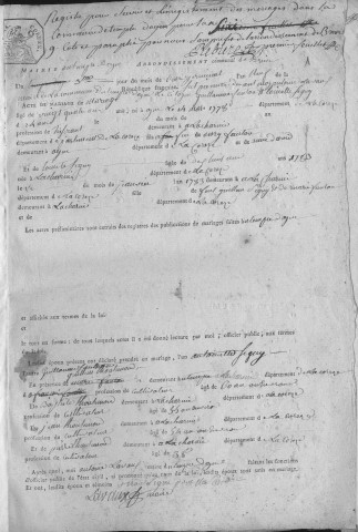 Mariages (1801-1843)