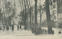 Tulle : "Les inondations de Tulle, 24 mars 1912 - Promenade et quai Baluze".