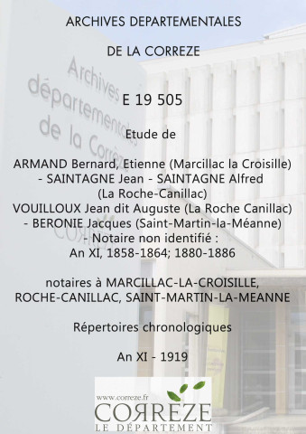 Répertoires chronologiques