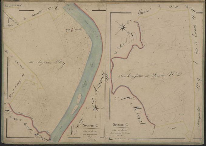 Sections C9 et C10 du Chargeadou et de sur le Ruisseau de Sombre