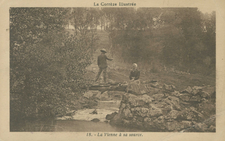 Saint-Setiers : "La Corrèze illustrée - 18. - La vienne à sa source.".