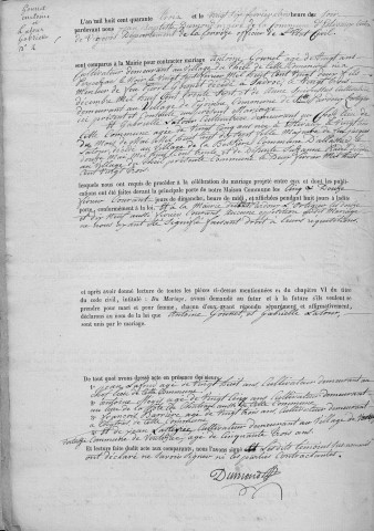 Mariages (1843-1882)