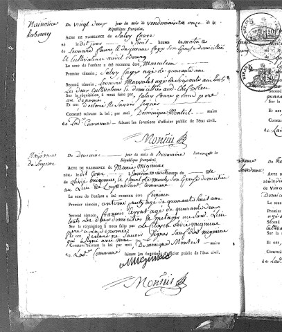 Naissances (1803-1848)