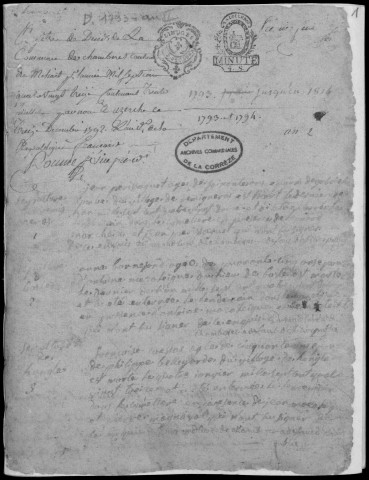 Décès, table des décès (1793-1802)