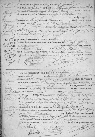 Naissances (1883-1902)