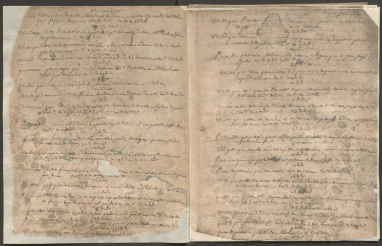 Répertoire chronologique : 7 décembre 1776-22 avril 1782