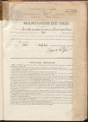 Naissances, mariages, décès (1923-1932).