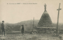 Saint-Julien-Près-Bort : "41. Environs de Bort - Statue de Saint-Nazaire".