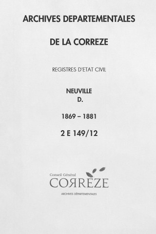 Décès (1869-1881)