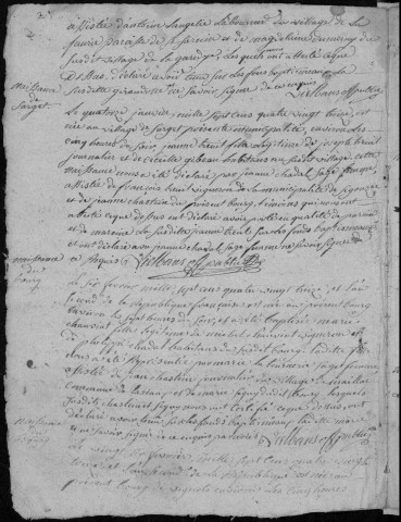 Naissances, mariages, décès (1793-1797)