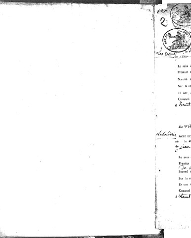 Naissances (1803-1822)