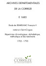 Répertoire chronologique : 1705-1793