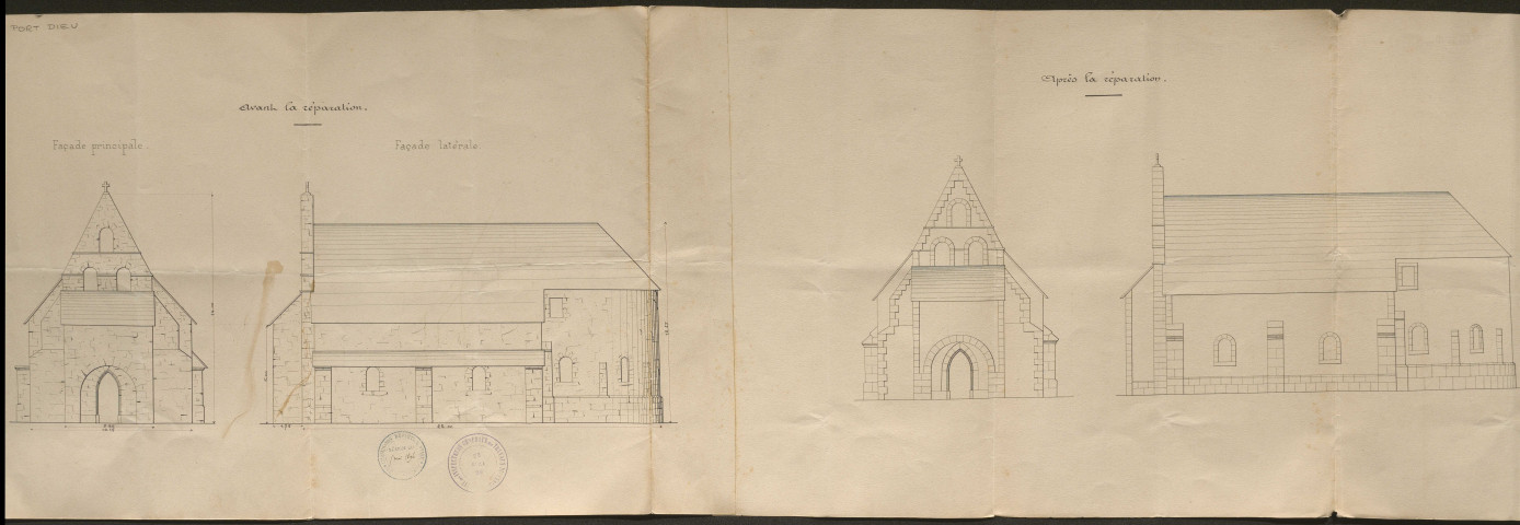 Eglise. Presbytère.