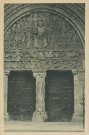 Beaulieu-sur-Dordogne : "Beaulieu-sur-Dordogne (Corrèze) - Tympan du portail de l'église St-Pierre".