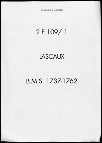 Baptêmes, mariages, sépultures (1737-1762)