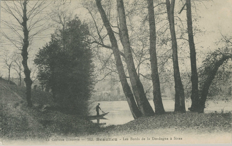 Altillac : "La Corrèze illustrée - 162 - Beaulieu - Les bords de la Dordogne à Siran".