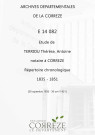 Répertoire chronologique : 20 septembre 1835-30 avril 1851