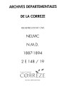 Naissances, mariages, décès (1887-1894)