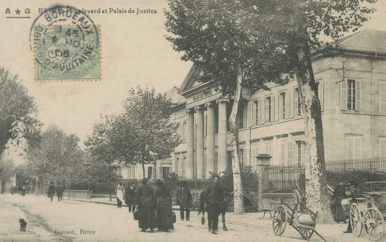 Brive-la-Gaillarde : "Brive - Boulevard et palais de justice".