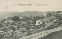 Brive-la-Gaillarde : "38. - Corrèze. - Brive. - Vue générale de la gare".