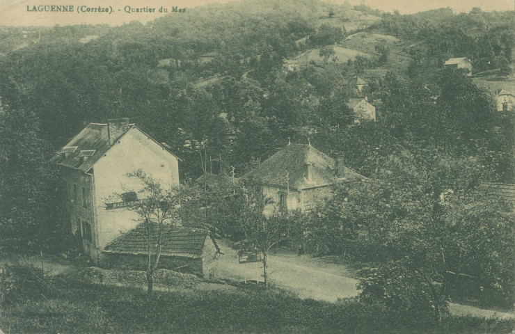 Laguenne : "Laguenne (Corrèze) - Quartier du Mas".