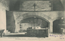 Aubazine : "Obazine (Corrèze) - Abbaye cistercienne ( XIIe siècle) - La cuisine".