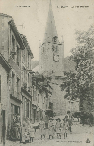 Bort-les-Orgues : "La Corrèze - 5. Bort - La rue Raspail".