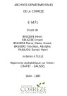 Répertoire alphabétique sur fiches : Crahet-Daussel