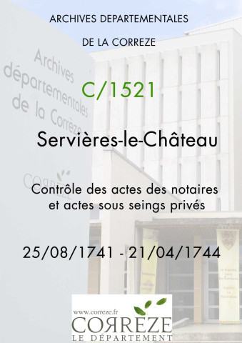 25 août 1741-21 avril 1744