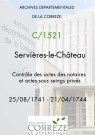 25 août 1741-21 avril 1744