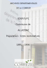 Population : listes nominatives. 1891-1936