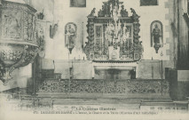Lamazière-Basse : "La Corrèze illustrée - 175. Lamazière-Basse - L'autel, la chaire et la table (oeuvres d'art historique)".