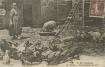 Folklore : "76. En Limousin - Une ferme - Tout le monde est servi".