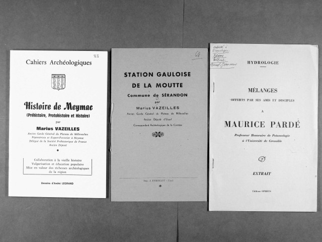 Articles, fascicules.