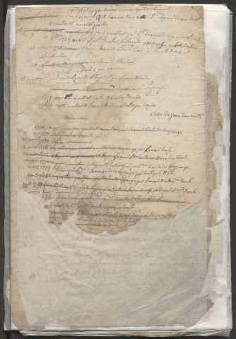 Répertoire chronologique : 1663-1709