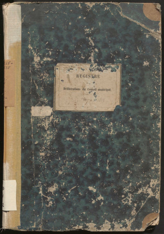 Délibérations du conseil municipal. 24 mai 1874-11 novembre 1883