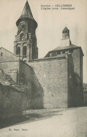 Collonges-la-Rouge : "Corrèze. Collonges - L'église (mon. historique)".