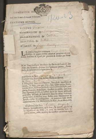 14 juillet 1720-26 décembre 1723