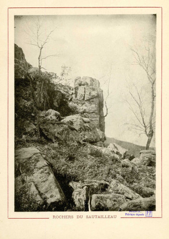 "Rochers du Sautailleau" en hiver.
