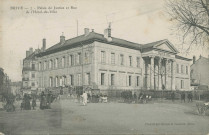 Brive-la-Gaillarde : "Brive - 7 - Palais de justice et rue de l'hôtel-de-ville".