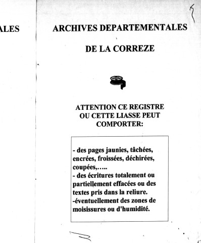 Naissances, mariages, décès (1813-1822)