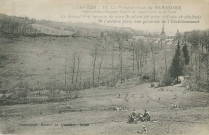 Beyssac : "Corrèze - 16 . Le Préventorium du Glandier (Office public d'hygiène sociale du Département de la Seine) - Le grand pré (terrain de cure de plein air pour enfants et adultes - A l'arrière plan, vue générale de l'établissement".