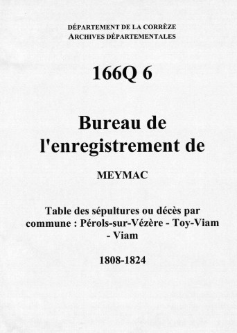 Communes de Pérols-sur-Vézère, Toy-Viam, Viam