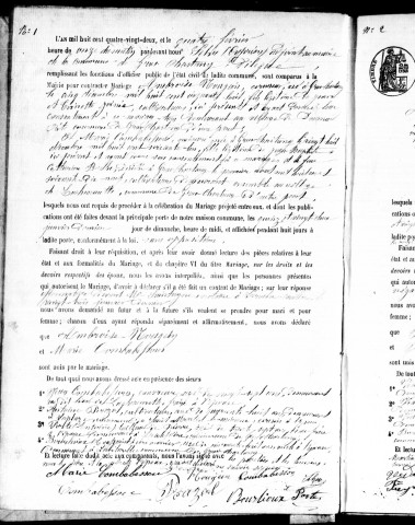Mariages (1882-1902)