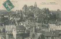 Uzerche : "Corrèze - 9 - Uzerche - Vue générale prise de Sainte-Eulalie".