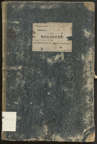 Délibérations du conseil municipal. 13 mai 1838-2 mai 1852