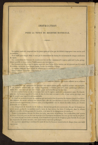 Classe 1899 : matricules 1005 à 1506.
