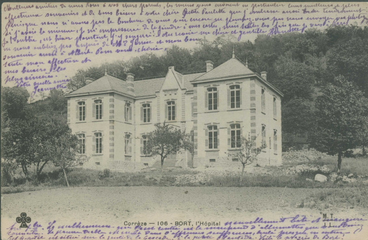 Bort-les-Orgues : "Corrèze - 106 - Bort, l'Hôpital".