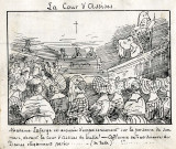 "La cour d'assises : Madame Lafarge est accusée d'empoisonnement sur la personne de son mari, devant la cour d'assises de Tulle ! - Affluence extraordinaire de Dames élégamment parées... (de Tulle) !!!".