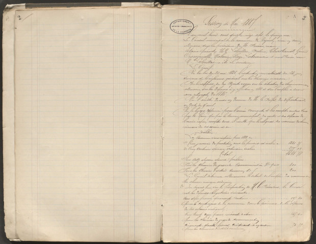 Délibérations du conseil municipal. 15 mai 1887-17 novembre 1912